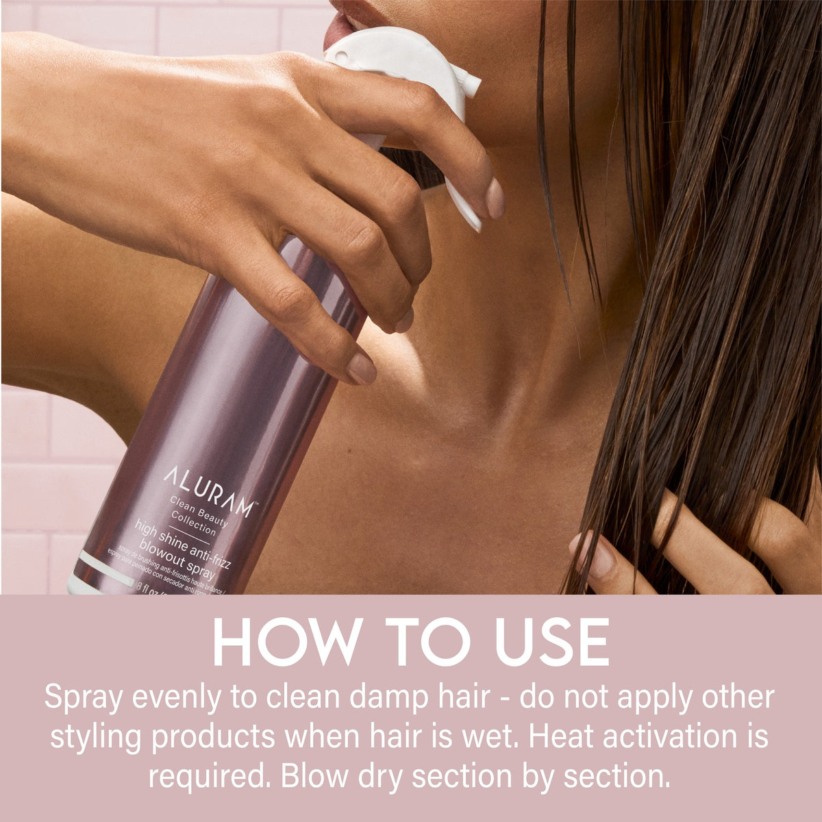 Aluram High Shine Anti Frizz Blowout Spray